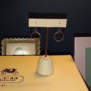 14k  Gold Circle Earrings